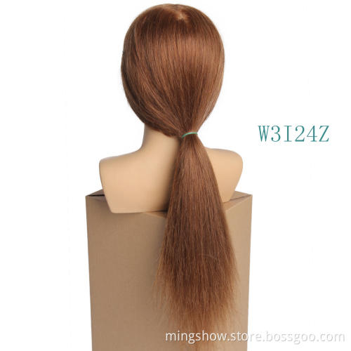 training real hair realistic mannequin head with shoulder
